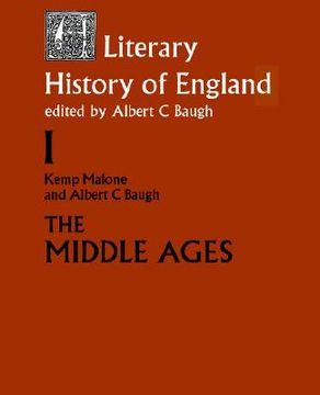 portada the literary history of england: vol 1: the middle ages (to 1500) (in English)