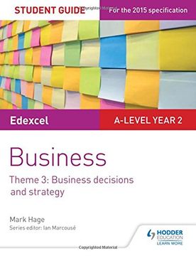 portada Edexcel A-level Business Student Guide: Theme 3: Business decisions and strategy