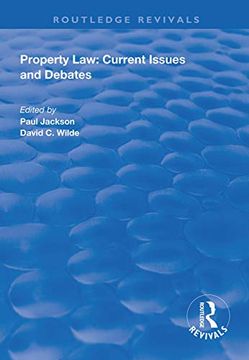 portada Property Law: Current Issues and Debates (en Inglés)