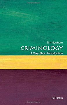 portada Criminology: A Very Short Introduction (Paperback) 