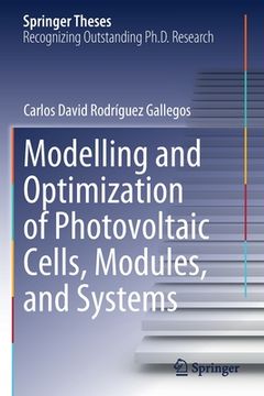 portada Modelling and Optimization of Photovoltaic Cells, Modules, and Systems (en Inglés)