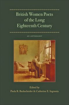 portada British Women Poets of the Long Eighteenth Century: An Anthology (Gender Relations in the Americ) (in English)