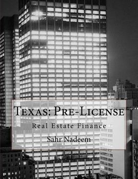 portada Texas: Pre-License: Real Estate Finance (in English)