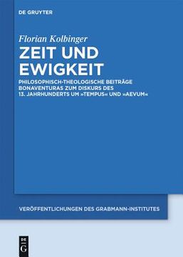 portada Zeit und Ewigkeit (Verã Â¶Ffentlichungen des Grabmann-Institutes zur Erforschung d) (German Edition) [Hardcover ] (en Alemán)