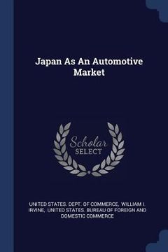 portada Japan As An Automotive Market (en Inglés)