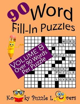 portada Word Fill-In Puzzles, Volume 8, 90 Puzzles (en Inglés)
