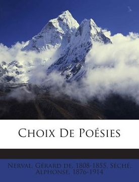 portada Choix De Poésies (in French)