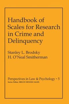 portada Handbook of Scales for Research in Crime and Delinquency (in English)