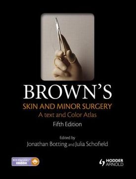 portada brown's skin and minor surgery: a text and color atlas 5e (en Inglés)