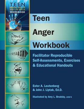 portada teen anger workbook: facilitator reproducible self-assessments, exercises & educational handouts (en Inglés)