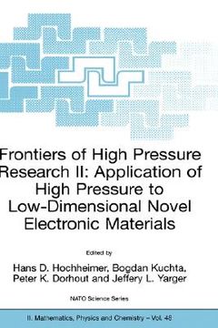 portada frontiers of high pressure research ii: application of high pressure to low-dimensional novel electronic materials (en Inglés)
