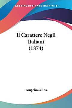 portada Il Carattere Negli Italiani (en Italiano)