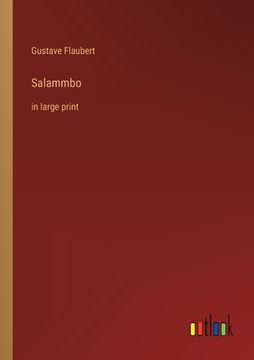 portada Salammbo: in large print (in English)
