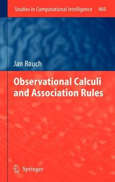 portada observational calculi and association rules (en Inglés)