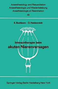 portada Intensivtherapie beim akuten Nierenversagen: Bericht über das Symposion am 26. und 27. September 1969 in Mainz (Anaesthesiologie und Intensivmedizin   Anaesthesiology and Intensive Care Medicine)