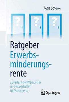portada Ratgeber Erwerbsminderungsrente: Zuverlässiger Wegweiser und Praxishelfer für Versicherte (en Alemán)