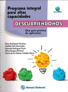 portada Programa Integral Para Altas Capacidades "Descubriéndonos". Una Guía Práctica de Aplicación (Spanish Edition)