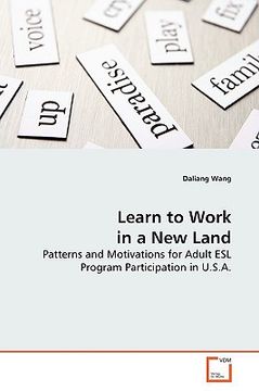 portada learn to work in a new land (en Inglés)