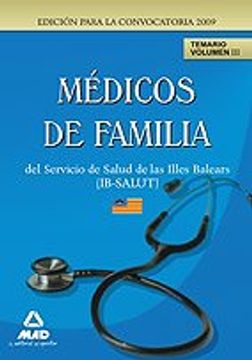 portada Médicos De Familia (Eap) Del Servicio De Salud De Las Illes Balears (Ib-Salut). Temario Vol. Iii