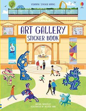 portada Art Gallery Sticker Book (Usborne English Readers) 