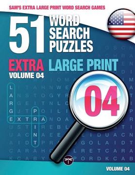 portada Sam's Extra Large-Print Word Search Games: 51 Word Search Puzzles, Volume 4: Brain-stimulating puzzle activities for many hours of entertainment (in English)