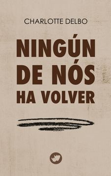 portada Ningún de nós ha Volver (in Galician)