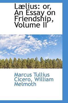 portada l lius: or, an essay on friendship, volume ii (in English)