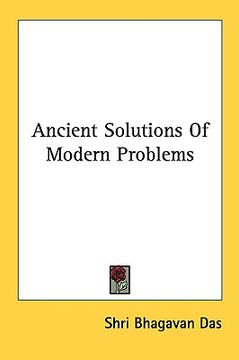 portada ancient solutions of modern problems (en Inglés)