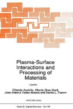 portada plasma-surface interactions and processing of materials (en Inglés)