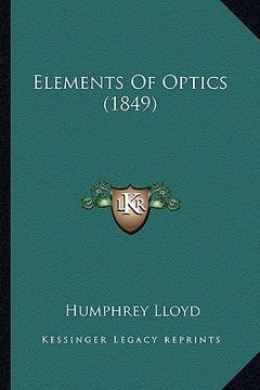 portada elements of optics (1849) (en Inglés)