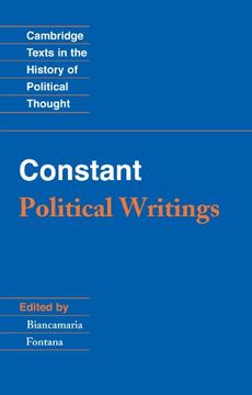 portada Constant: Political Writings Paperback (Cambridge Texts in the History of Political Thought) (in English)