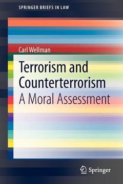 portada terrorism and counterterrorism: a moral assessment (en Inglés)