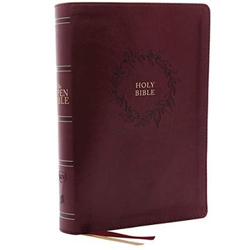 portada The Kjv, Open Bible, Leathersoft, Burgundy, red Letter Edition, Comfort Print: Complete Reference System (en Inglés)