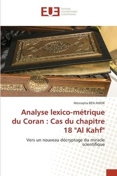 portada Analyse lexico-métrique du Coran: Cas du chapitre 18 "Al Kahf" (en Francés)