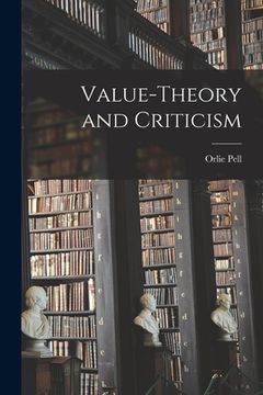 portada Value-theory and Criticism (in English)