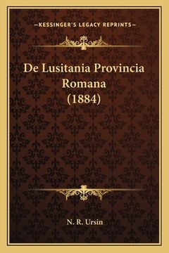 portada De Lusitania Provincia Romana (1884)