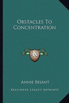 portada obstacles to concentration