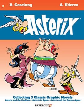 portada Asterix eng Omnibus hc 05 (13 14 15) (Papercutz): Asterix and the Cauldron (en Inglés)