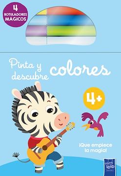portada Pinta y Descubre Colores: Cebra (in Spanish)