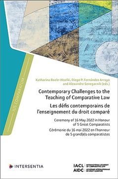 portada Contemporary Challenges to the Teaching of Comparative Law: Ceremony of 16 May 2022 in Honour of 5 Great Comparatists (in English)