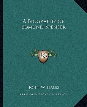 portada a biography of edmund spenser (in English)