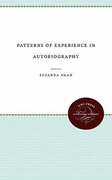 portada patterns of experience in autobiography (in English)