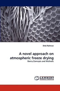 portada a novel approach on atmospheric freeze drying (en Inglés)