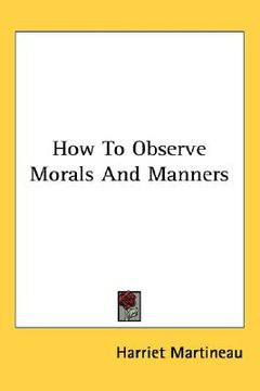 portada how to observe morals and manners