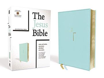 portada The Jesus Bible, niv Edition, Leathersoft, Blue, Indexed, Comfort Print (en Inglés)