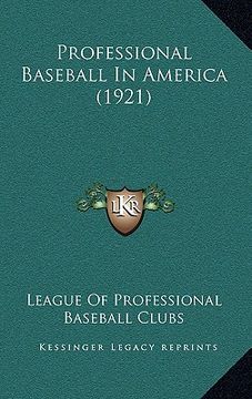 portada professional baseball in america (1921)
