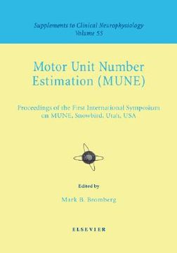 portada motor unit number estimation: supplement to clinical neurophysiology series, volume 55 (en Inglés)