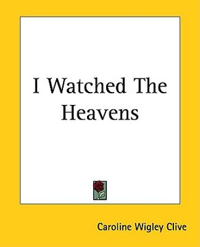 portada i watched the heavens (in English)