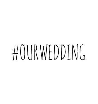 portada #Ourwedding, Wedding Guest Book, our Wedding, Bride and Groom, Special Occasion, Love, Marriage, Comments, Gifts, Well Wish's, Wedding Signing Book(Hardback) (en Inglés)