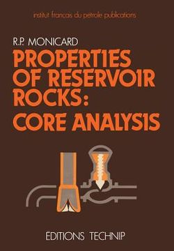 portada Properties of Reservoir Rocks: Core Analysis (en Inglés)